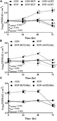 Effects of short-chain fatty acids on intestinal function in an enteroid model of hypoxia